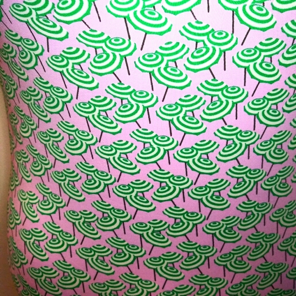 J. Crew Playa Key West One-Piece Pink & Green Beach Umbrella Print Swimsuit - Picture 5 of 13